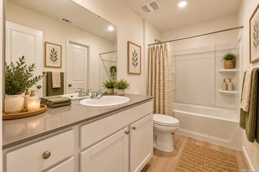 Furnished interior view inside a new home in Ruby Crossing, San Antonio (Image 11).