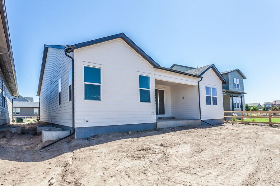 Representative exterior details of a home built from the Morrison by Hartford Homes in Trailside, Timnath (Image 4). Representative exterior details of a home built from the Morrison by Hartford Homes in Trailside, Timnath (Image 4).