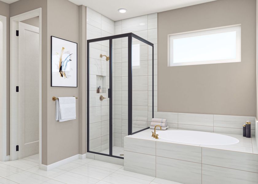 Representative furnished interior of a home built from the 3508 by Tri Pointe Homes in The Aurora Highlands, Aurora (Image 22).