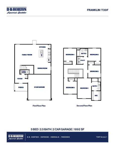 2D floor plan layout of this home in Sunset Valley, Hockley, TX (Image 2).