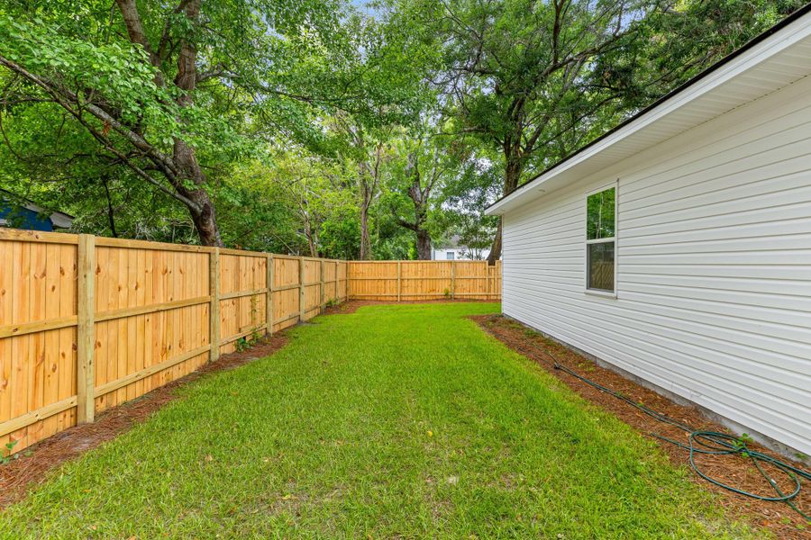 Exterior details and patio area of a home in , North Charleston (Image 28).