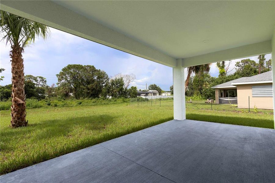 Exterior details and patio area of a home in , North Port (Image 30).