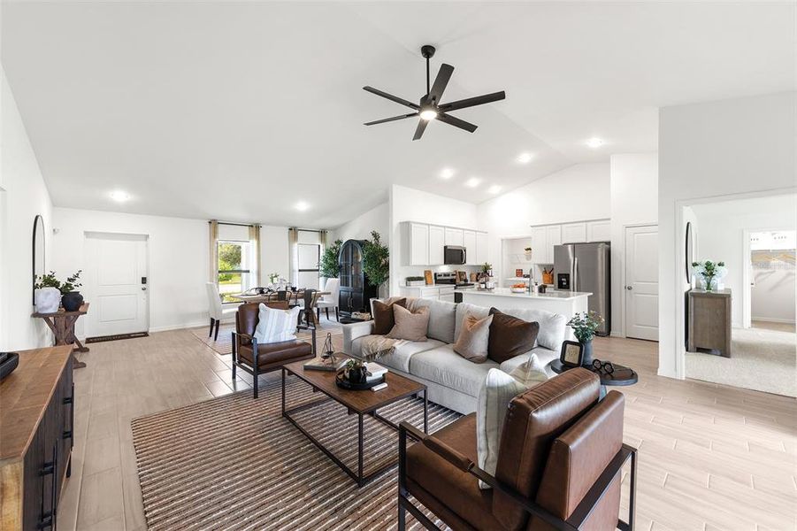 Furnished interior view inside a new home in , Citrus Springs (Image 3).