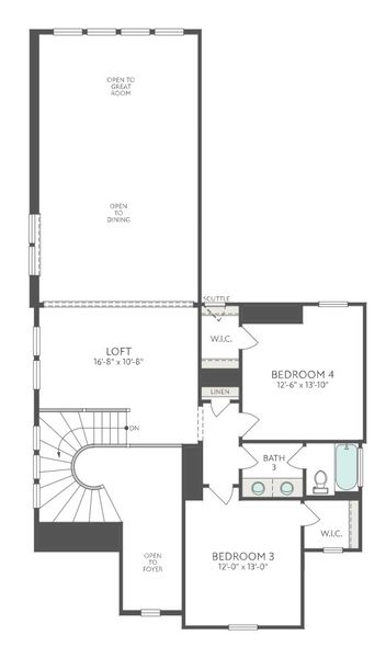 Image 30 representing the Hawk by Tri Pointe Homes in Garden Glen at Clopton Farms, Montgomery, TX.