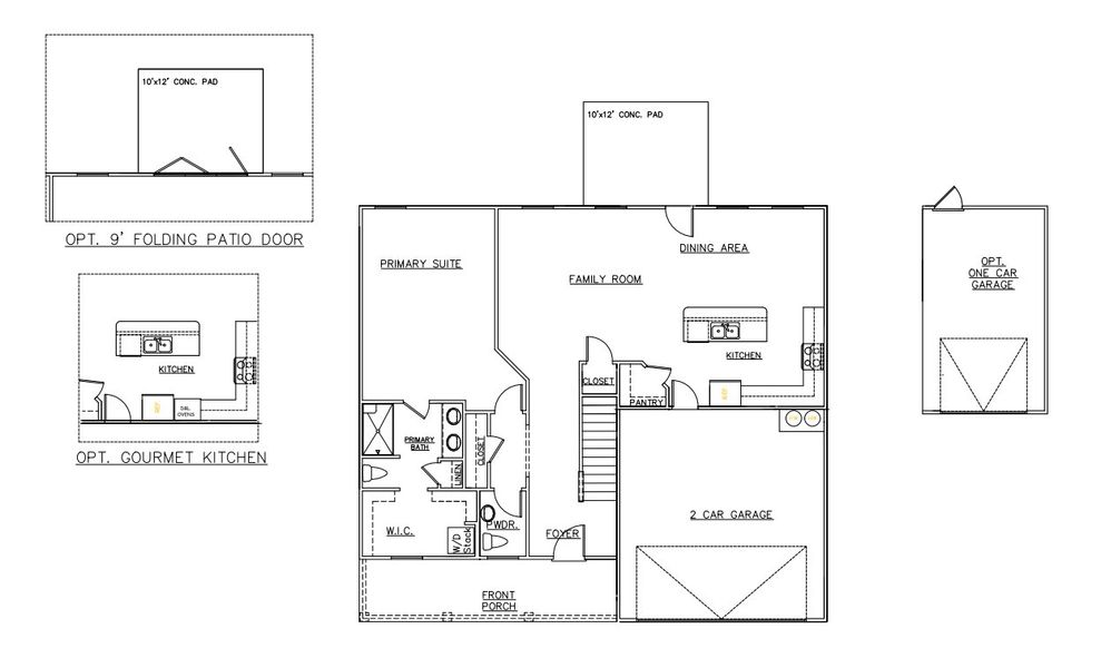 2D floor plan layout for the Mira II - Single Family Homes by Dream Finders Homes in Gleneddie Acres, Anderson, SC (Image 2). 2D floor plan layout for the Mira II - Single Family Homes by Dream Finders Homes in Gleneddie Acres, Anderson, SC (Image 2).