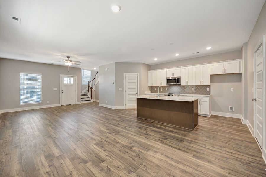 Representative unfurnished interior of a home built from the Emery - Mill Town by Parkside Builders in The Parks of Mill Town, Chattanooga (Image 14). Representative unfurnished interior of a home built from the Emery - Mill Town by Parkside Builders in The Parks of Mill Town, Chattanooga (Image 14).
