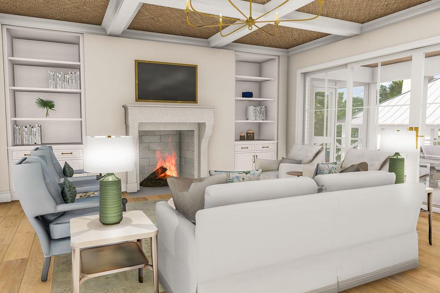 Furnished interior view inside a new home in , Johns Island (Image 5).