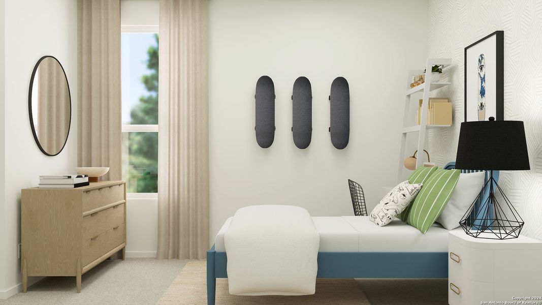 Furnished interior view inside a new home in Brookmill, San Antonio (Image 18). Furnished interior view inside a new home in Brookmill, San Antonio (Image 18).