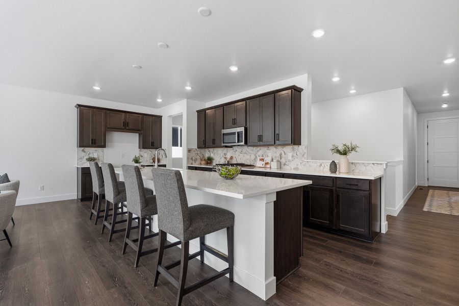 Furnished interior view inside a new home in Trailstone, Arvada (Image 3).