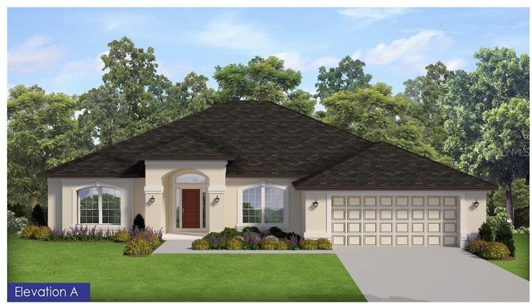 Front exterior of a new home in Deep Creek, Punta Gorda, FL, highlighting curb appeal (Image 2). Front exterior of a new home in Deep Creek, Punta Gorda, FL, highlighting curb appeal (Image 2).