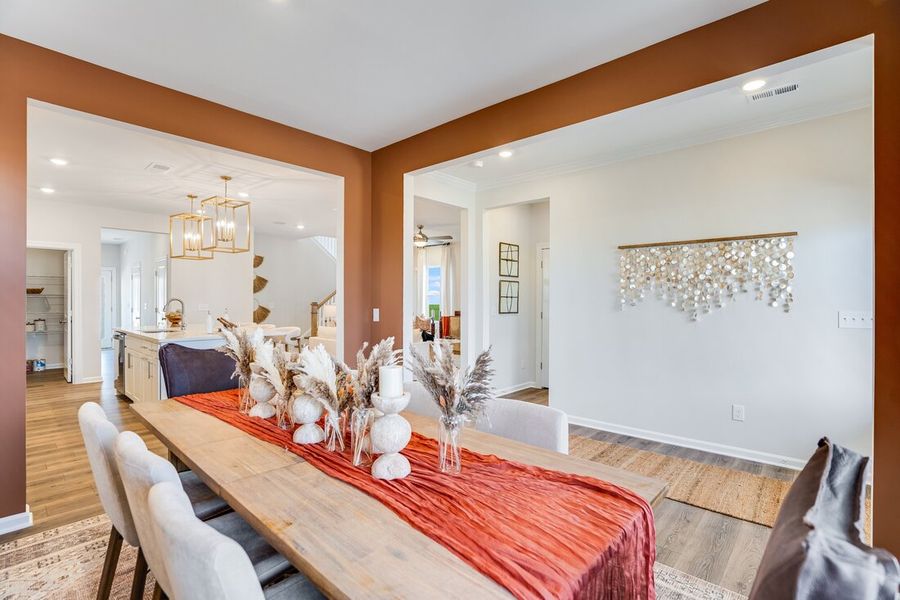 Representative furnished interior of a home built from the Charleston by Taylor Morrison in Silverstone Terraces, Knightdale (Image 5).