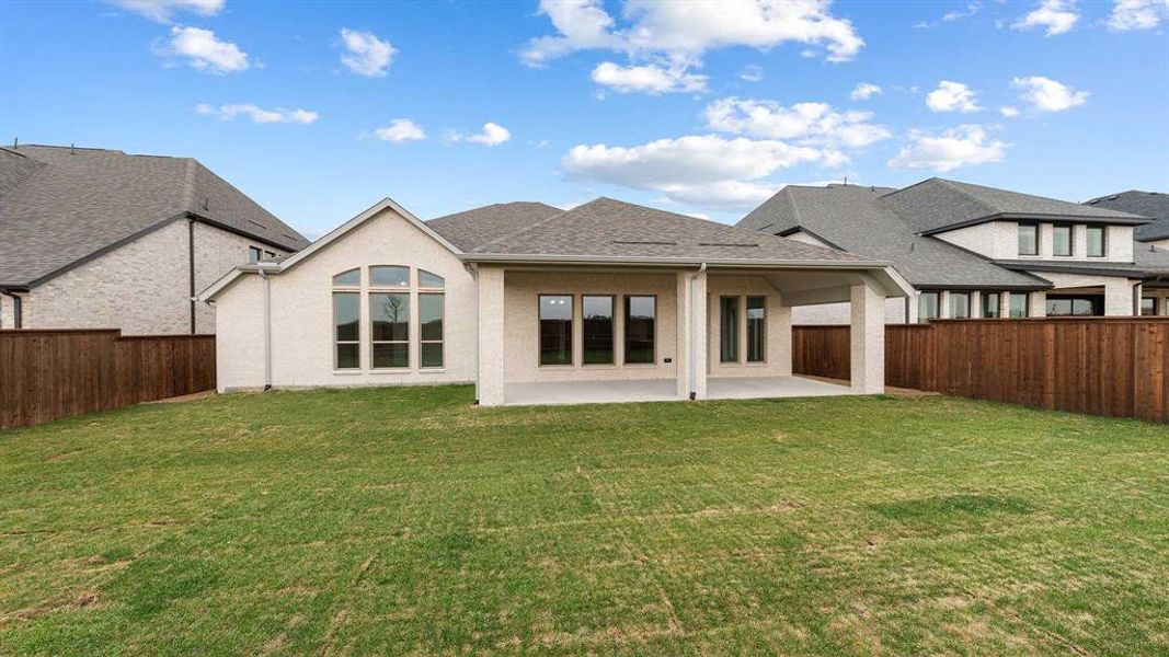 Exterior details and patio area of a home in North Sky, Celina (Image 2). Exterior details and patio area of a home in North Sky, Celina (Image 2).