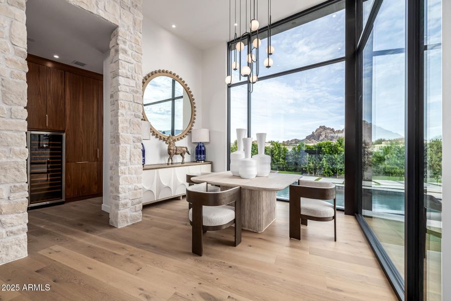 Breakfast room with lovely views