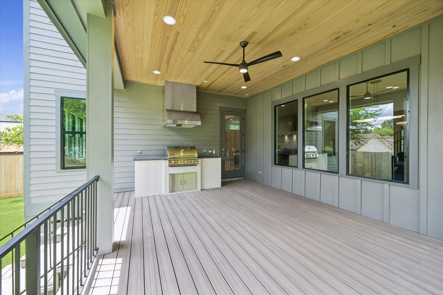 Exterior details and patio area of a home in , Houston (Image 26). Exterior details and patio area of a home in , Houston (Image 26).