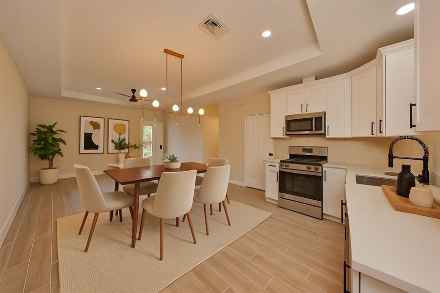 Furnished interior view inside a new home in , Tampa (Image 43). Furnished interior view inside a new home in , Tampa (Image 43).