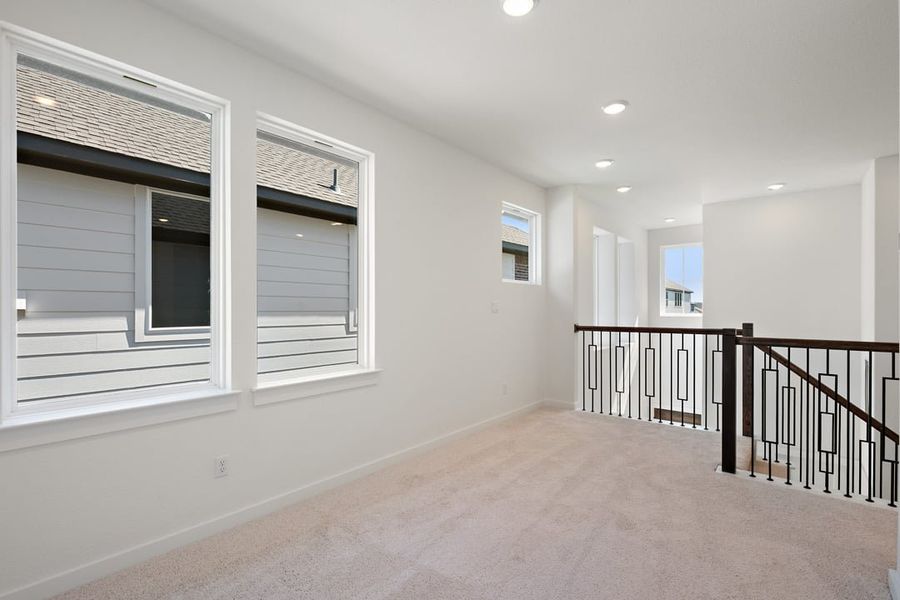 Spacious, unfurnished interior of a new home in Terrace Collection at Lariat, Liberty Hill (Image 28).