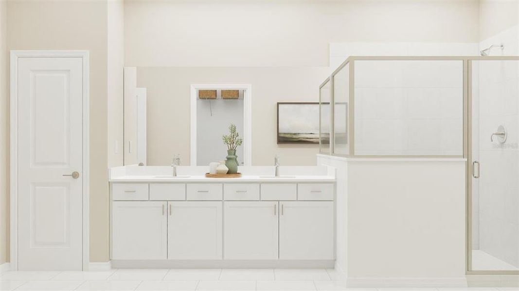 Furnished interior view inside a new home in Island Lakes at Coco Bay, Englewood (Image 12).