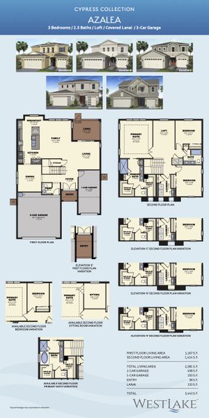 2D floor plan layout of this home in Westlake, Loxahatchee, FL (Image 3).
