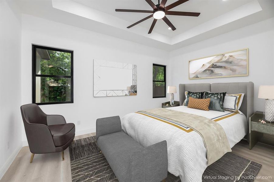 Furnished interior view inside a new home in , Dallas (Image 14).