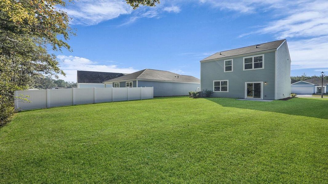Exterior details and patio area of a home in Hillcrest, Ravenel (Image 26).