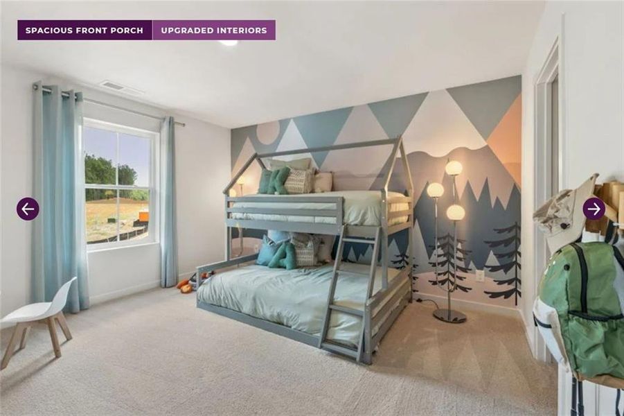 Furnished interior view inside a new home in Reserve at Gum Springs, Jefferson (Image 9).