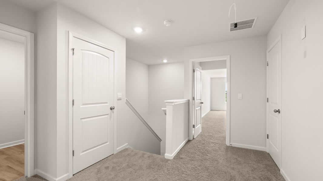 Representative unfurnished interior of a home built from the Salisbury by D.R. Horton in Oconee Overlook Townhomes, Gainesville (Image 19). Representative unfurnished interior of a home built from the Salisbury by D.R. Horton in Oconee Overlook Townhomes, Gainesville (Image 19).