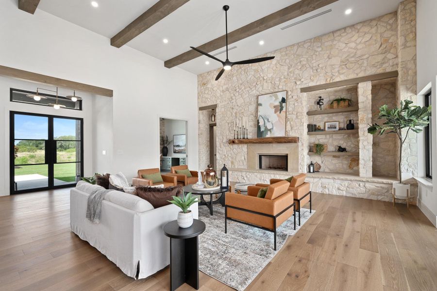Furnished interior view inside a new home in , Liberty Hill (Image 10).