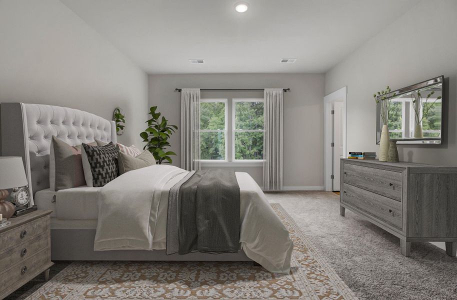 Furnished interior view inside a new home in Westpark at Cane Bay, Summerville (Image 9).