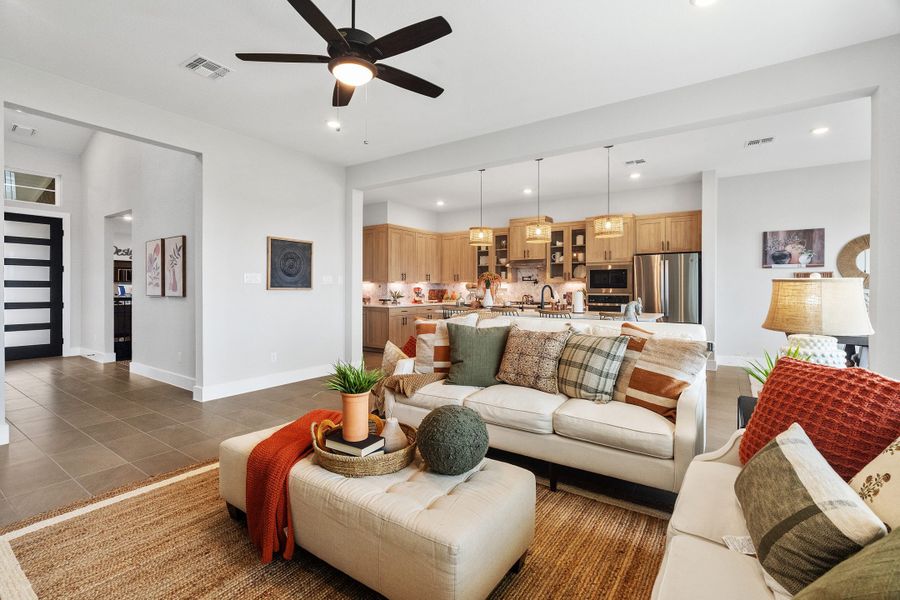 Furnished interior view inside a new home in Sweetwater, Austin (Image 16).