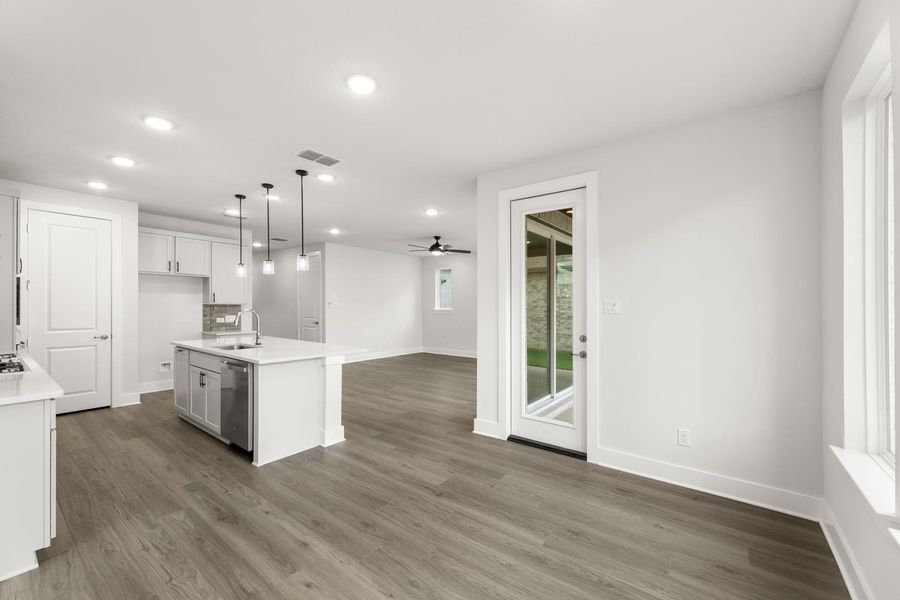 Furnished interior view inside a new home in Union Park, Little Elm (Image 9).