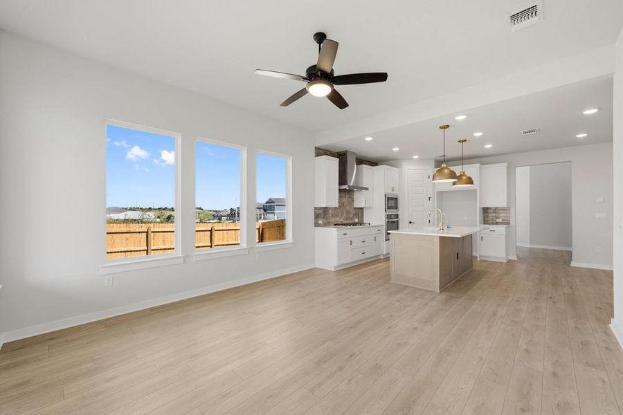 Spacious, unfurnished interior of a new home in Terrace Collection At Turner's Crossing, Buda (Image 26).