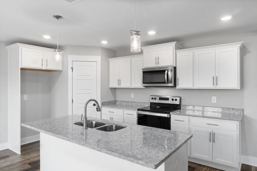 Representative furnished interior of a home built from the Kai by Rockwood Homes in Garrettsburg Meadows, Clarksville (Image 5).