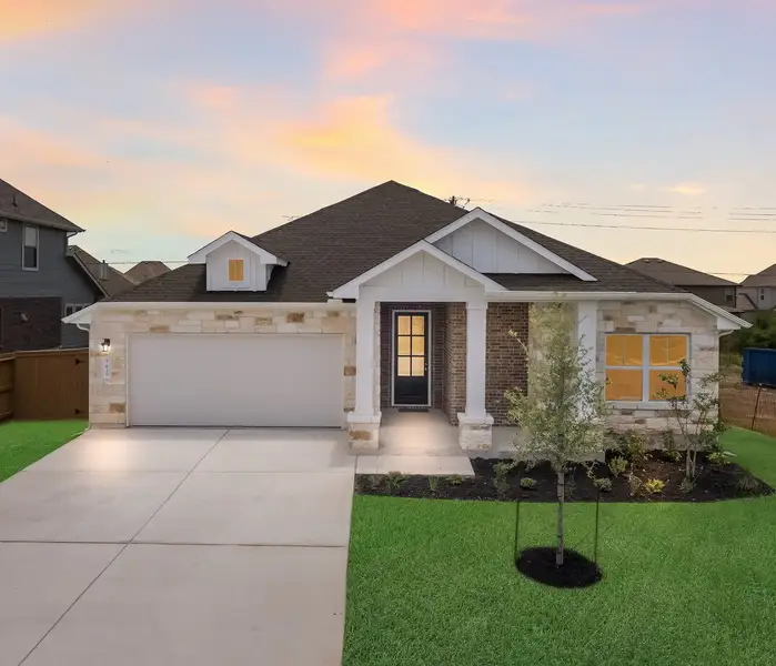 Representative exterior photo of a completed home built from the Cameron by Scott Felder Homes in Prominence, San Antonio, TX (Image 23). Representative exterior photo of a completed home built from the Cameron by Scott Felder Homes in Prominence, San Antonio, TX (Image 23).