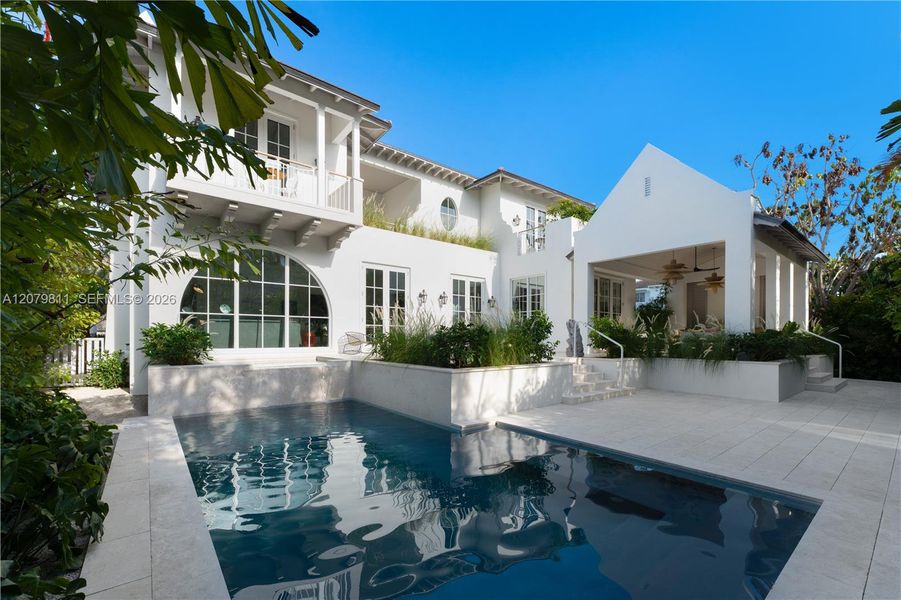 Exterior details and patio area of a home in , Key Biscayne (Image 23). Exterior details and patio area of a home in , Key Biscayne (Image 23).
