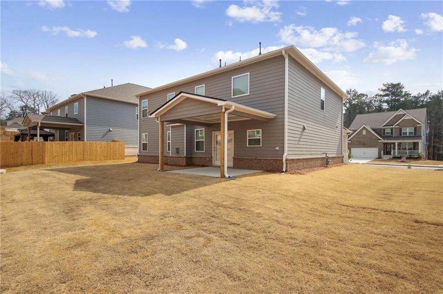 Exterior details and patio area of a home in Butner Estates, College Park (Image 3).