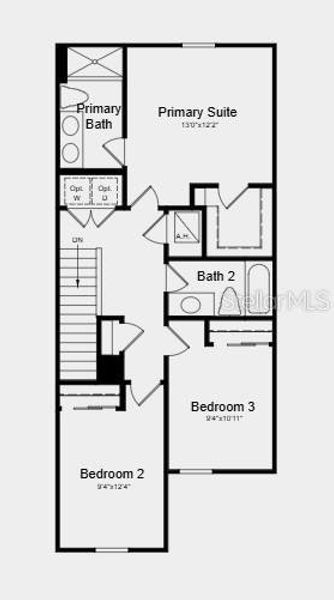 2D floor plan layout of this home in The Towns at Tiburon, Nokomis, FL (Image 3). 2D floor plan layout of this home in The Towns at Tiburon, Nokomis, FL (Image 3).
