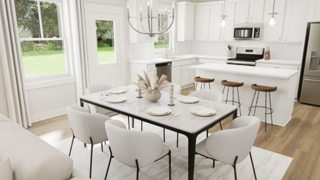 Furnished interior view inside a new home in Golden Gate, High Point (Image 6).