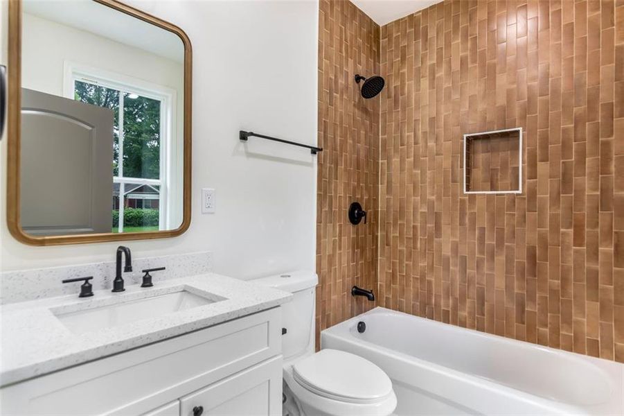 Furnished interior view inside a new home in , Atlanta (Image 15). Furnished interior view inside a new home in , Atlanta (Image 15).