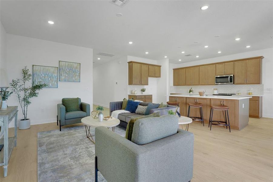 Furnished interior view inside a new home in Green Key Village, Lady Lake (Image 7).