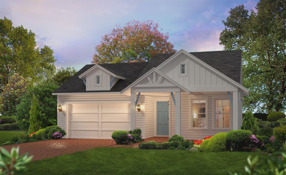 Representative exterior photo of a completed home built from the Charlotte - Classic Series | 50' Wide Lots by ICI Homes in Woodhaven, Port Orange, FL (Image 6).