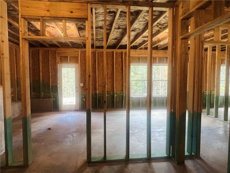 In-progress construction of a new home in Waters Edge, Mansfield, GA (Image 11).