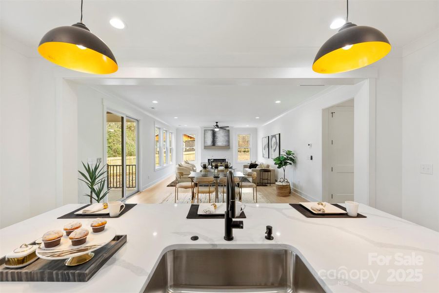 Furnished interior view inside a new home in , Belmont (Image 29).