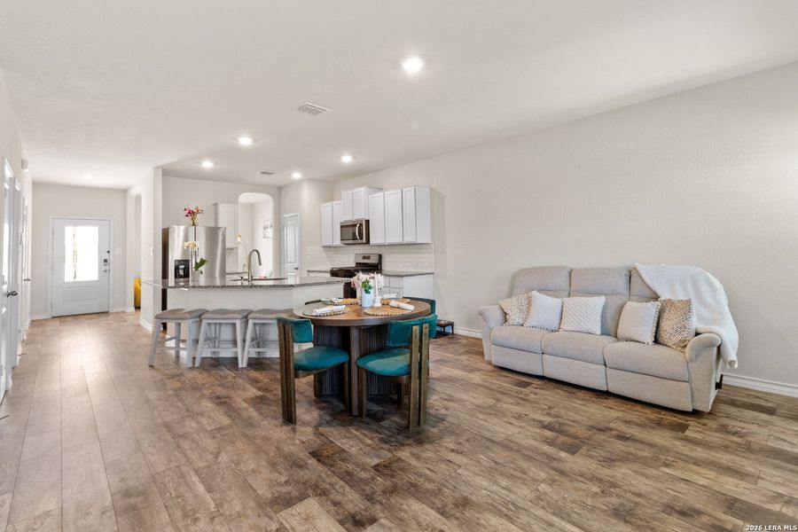 Furnished interior view inside a new home in , San Antonio (Image 12). Furnished interior view inside a new home in , San Antonio (Image 12).