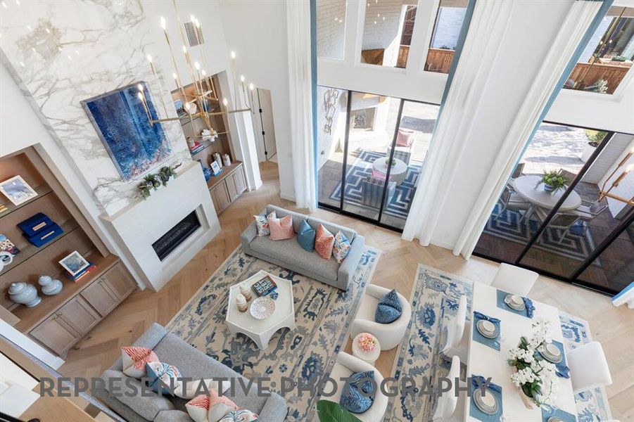 Furnished interior view inside a new home in Cambridge Crossing, Celina (Image 7).