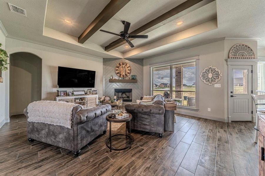 Furnished interior view inside a new home in , Weatherford (Image 19).