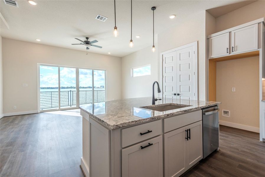 Who wouldn't want to cook in a kitchen with this view?