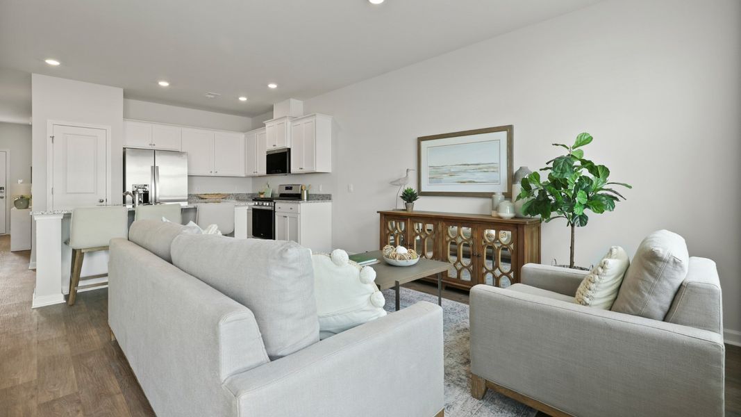 Representative furnished interior of a home built from the DAVIS by D.R. Horton in Carolina Groves Townhomes, Moncks Corner (Image 14).