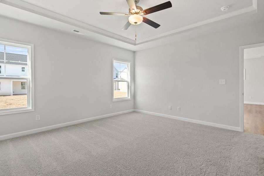Representative unfurnished interior of a home built from the Camellia by Caviness & Cates Communities in Bartlett Manor, Youngsville (Image 45).