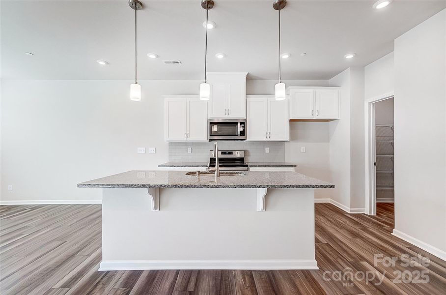 Kitchen View with Pendant Lights-Photo Similar to Subject Property