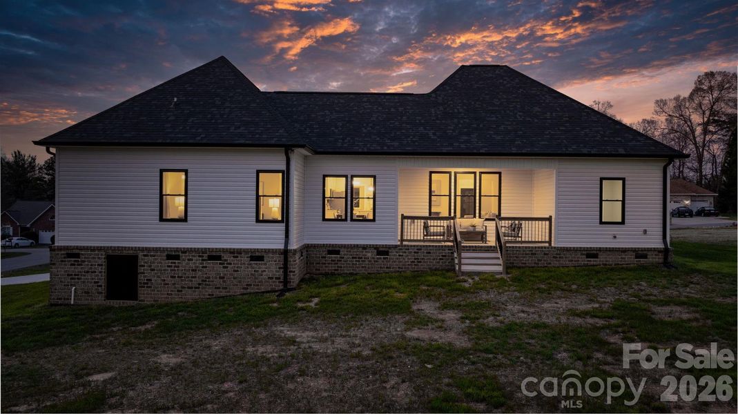 Exterior details and patio area of a home in , Conover (Image 35).